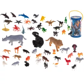   Figurák tengeri állatok vad dinoszauruszok készlet mix 48db