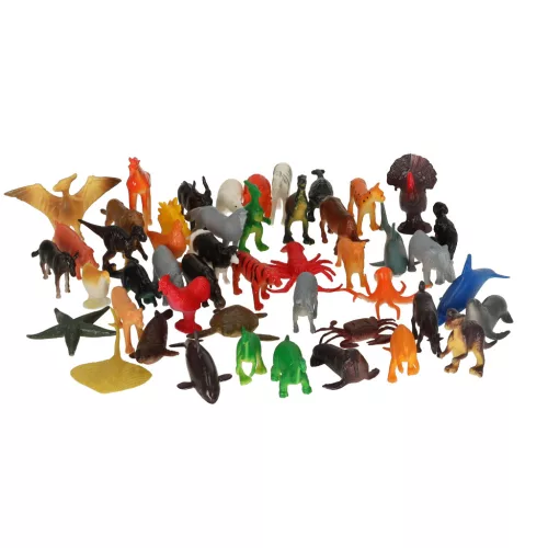 Figurák tengeri állatok vad dinoszauruszok készlet mix 48db