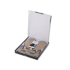 Állítható fej- és nyaktámasz bézs színben