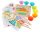 Oktatási montessori gyöngygolyó mozaik puzzle 77 részes