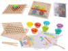 Oktatási montessori gyöngygolyó mozaik puzzle 77 részes