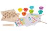 Oktatási montessori gyöngygolyó mozaik puzzle 77 részes