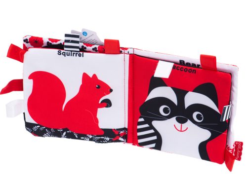 Érzékszervi könyv harapásjelzők kontrasztos erdő