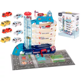   Parkolóház 5 szintes elektromos felvonó + szőnyeg + 8 gépkocsi