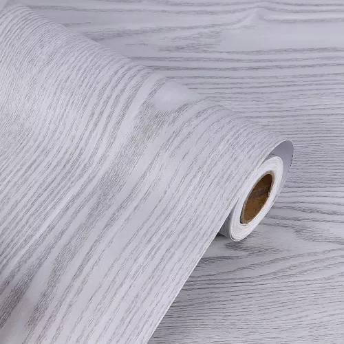 Öntapadós fóliatekercs falburkolat tölgy ezüstszürke 1,22x50m