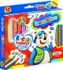 BAMBINO Háromszögletes fakeretes ceruzák 12 szín + hegyező