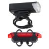 LED kerékpár lámpa hátsó-első szett USB