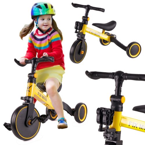 Trike Fix Mini terepjáró tricikli 3in1 pedálokkal sárga