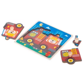 Fa puzzle tűzoltóság