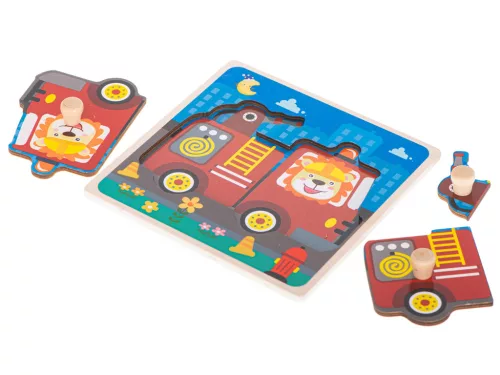 Fa puzzle tűzoltóság