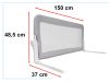 Biztonsági kapu korlát ágyvédő 150cm szürke