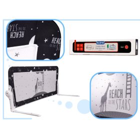 Biztonsági kapu korlát ágyvédő 120cm fekete