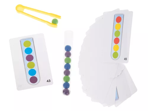 Oktatási kirakós színes montessori golyók