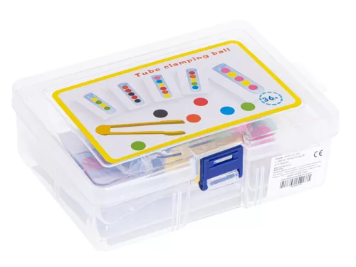 Oktatási kirakós színes montessori golyók