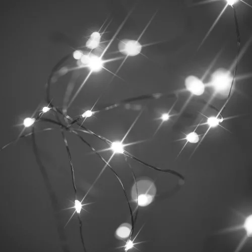 LED dekoratív drótlámpák 5m 50LED hideg fehér