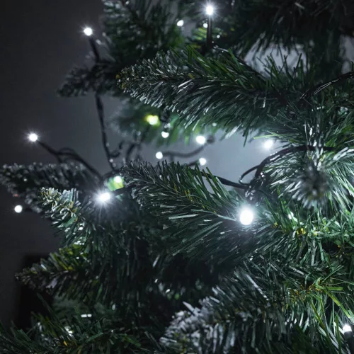 LED lámpák fénylánc 10m 100LED hideg fehér