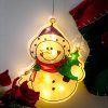 LED függőlámpák karácsonyi dekoráció hóember