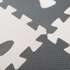 Habszivacs puzzle szőnyeg gyerekeknek 9 részes fekete-ecru 85cm x 85cm x 1cm