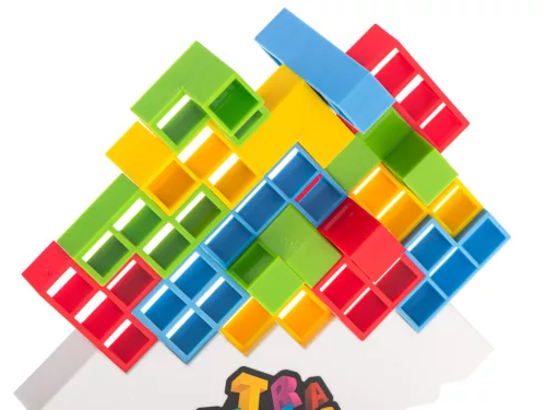 TetraTower blokk egyensúlyozó ügyességi társasjáték
