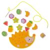 Puzzle játék kiegyensúlyozó sündisznó gyümölcs menetes