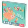 Puzzle játék kiegyensúlyozó sündisznó gyümölcs menetes