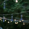 Napelemes jégcsap kerti lámpák 6,5m 30LED hideg fehér