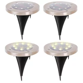   Napelemes földi kerti felülvilágító 8LED 4db meleg fehér
