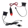 LED környezeti világítás autóhoz / autó USB / 12V szalag 5m fehér