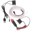 LED környezeti világítás autóhoz / autó USB / 12V szalag 5m fehér