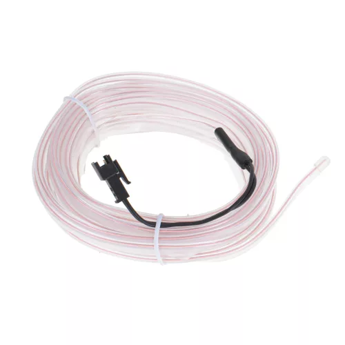LED környezeti világítás autóhoz / autó USB / 12V szalag 5m fehér