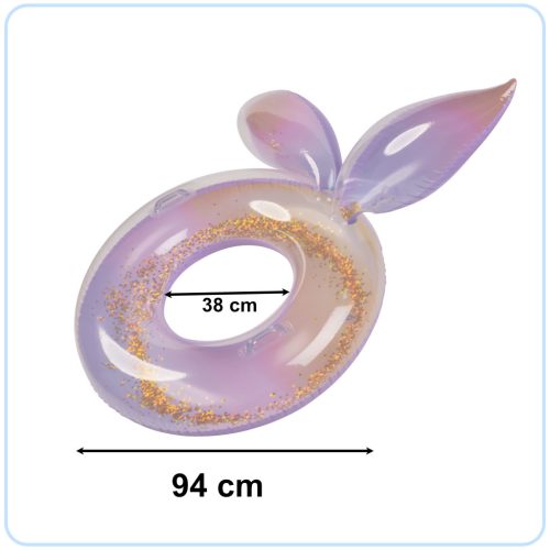 Hableány felfújható kerék csillogó galaxissal XXL