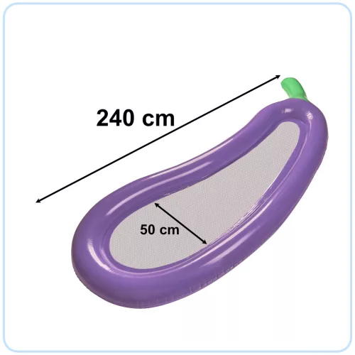 Felfújható hálós matrac padlizsán 240cm