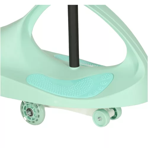Ráülős kocsi LED kerekekkel - menta