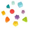 Rugalmas szenzoros kocka dugaszolható puzzle blokkok négyzet alakú formaválogatóval