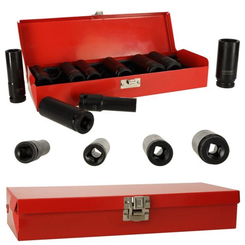 Ütvecsavaros dugókulcsok 1/2' 10-24 mm-es készlet 10el.