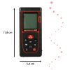 Digitális lézeres távolságmérő vízálló IP54 3mm/60m tok akkumulátorral működik