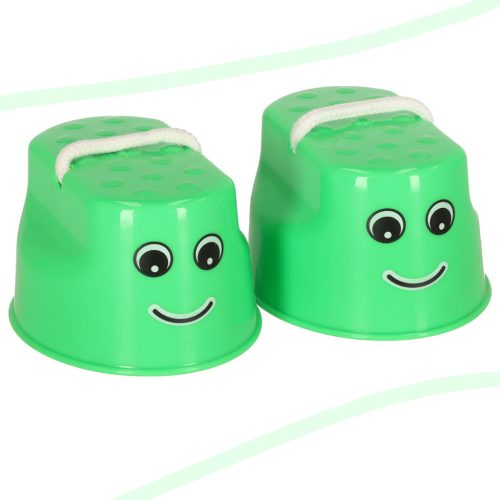 Gólyalábak gyerekeknek egyensúlyi papucsok 2db zöld