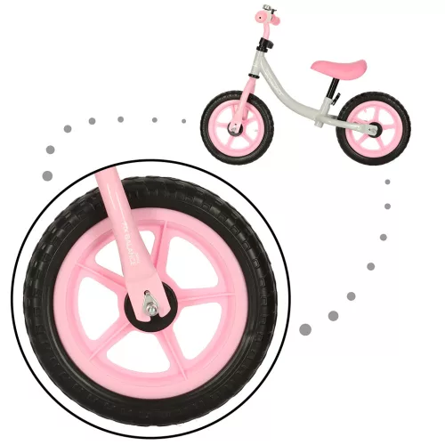 Trike Fix Balance állítható futóbicikli, 80x31-40x48-57cm - rózsaszín