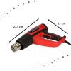 Elektromos fűtőfáklya hőmérséklet-szabályozással 0-600 fok C légáram 300-500 l/min + 4 cserélhető he