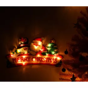 Karácsonyi elemes LED dekoráció, Merry Christmas - 45cm