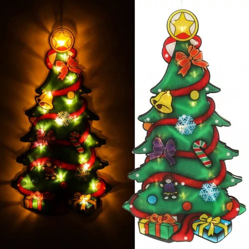 Karácsonyi elemes LED dekoráció, karácsonyfa - 45cm