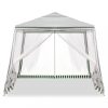 Kerti pavilon, fehér - 3x3m