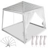 Kerti pavilon, fehér - 3x3m