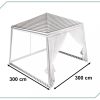 Kerti pavilon, fehér - 3x3m