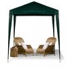 Kerti pavilon, zöld - 2x2m