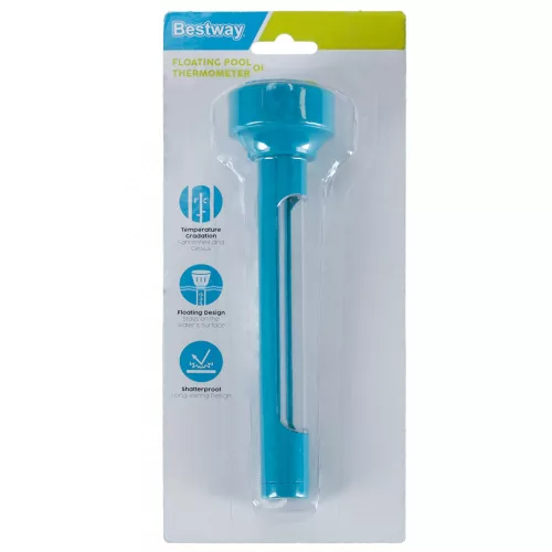 BESTWAY lebegő medence hőmérő, 19x5,5cm - kék 58072