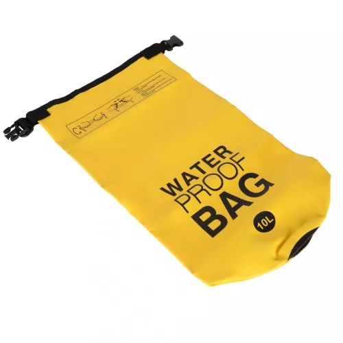 Vízálló SUP táska 10 literes kapacitással, 36x20cm - sárga
