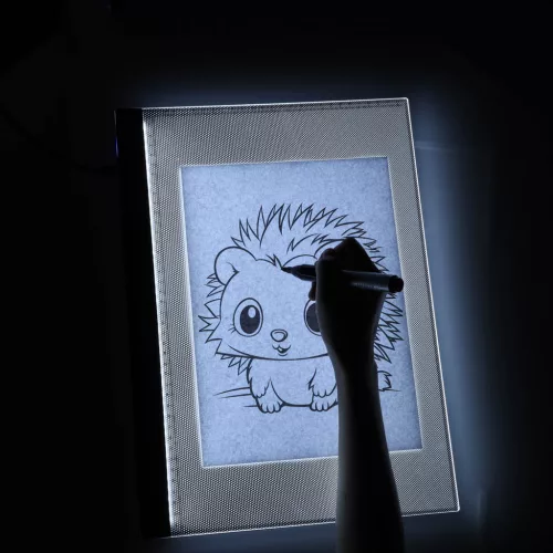 LED háttérvilágításos rajztábla A3 méretű lapokhoz - 42x30x0,4cm