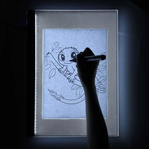 LED háttérvilágításos rajztábla A3 méretű lapokhoz - 42x30x0,4cm