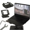 Fém laptop állvány 26x22,5cm - fekete